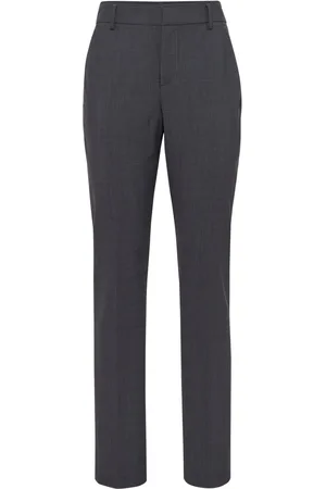 Brunello Cucinelli High waist broek met toelopende pijpen