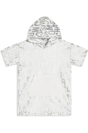 Marc Jacobs Metallic katoenen jurk met logoprint