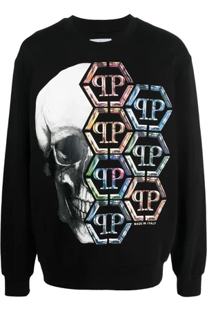 Philipp Plein Sweater met doodskopprint