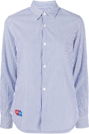Comme des Garçons X Invader gestreept shirt