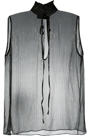 Philipp Plein Blouse met metallic streep
