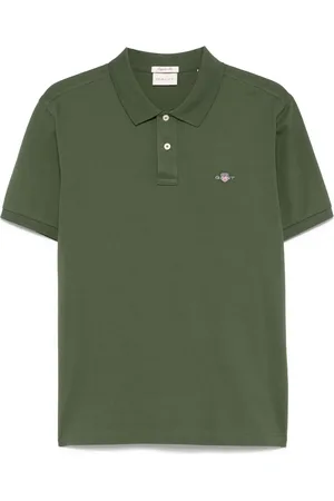 GANT Poloshirt met schildpatroon en korte mouwen