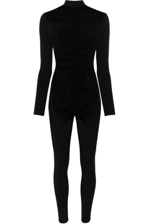 MAISON CLOSE Catsuit met mesh vlakken en hoge hals
