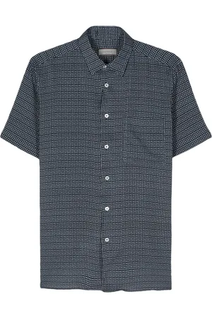 CANALI Overhemd met geometrische print