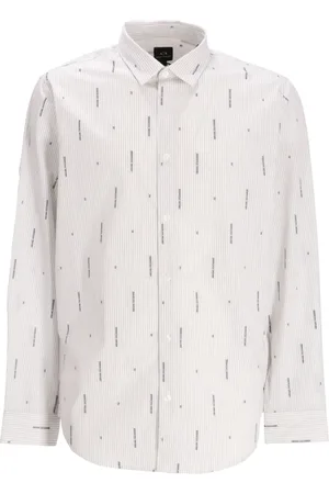 Armani Exchange Katoenen overhemd met logoprint
