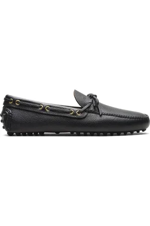 CAR SHOE Leren bootschoenen met veters