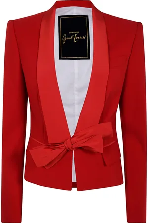 Dsquared2 Blazer met gestrikte voorkant