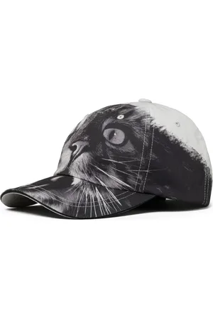 Tory Burch Honkbalpet met kattenprint