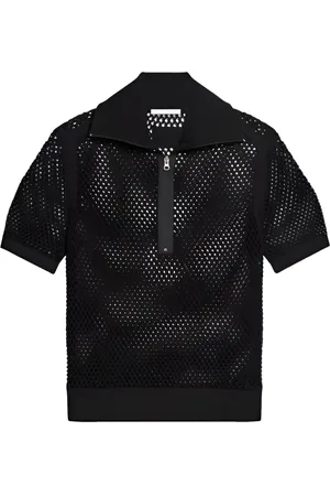 Helmut Lang Opengebreid poloshirt