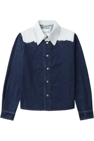 Closed Denim blouse met dip