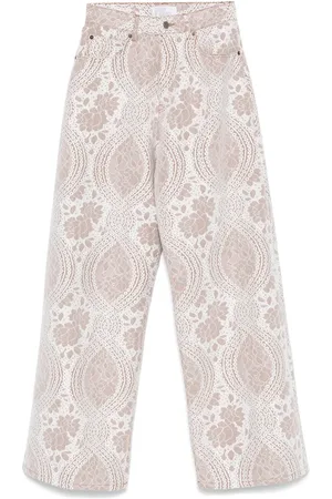 GIUSEPPE DI MORABITO Jeans met kant