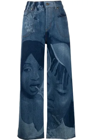 Ahluwalia Jeans met wijde pijpen