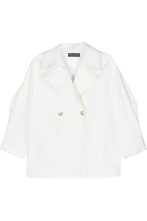 DRHOPE Blazer met dubbele rij knopen en gekerfde revers