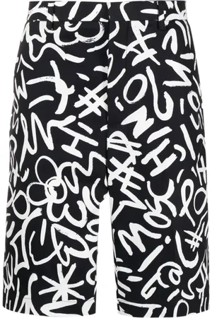 Moschino Shorts met monogramprint