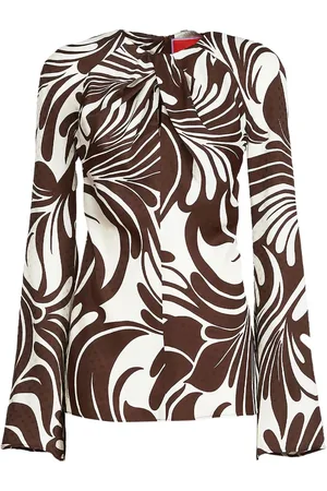 La DoubleJ Blouse met abstracte print