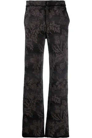 Barrie Broek met bloemjacquard