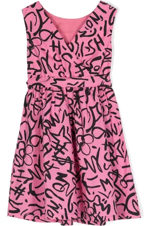 Moschino Katoenen jurk met graffiti