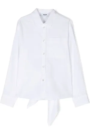 Msgm Katoenen popeline shirt met geborduurd logo