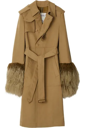 Burberry Trenchcoat met lammy afwerking