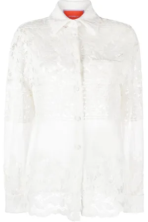 La DoubleJ Blouse met geborduurd kant
