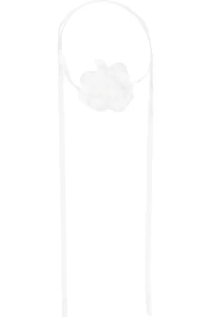 MONNALISA Satijnen choker met bloemen