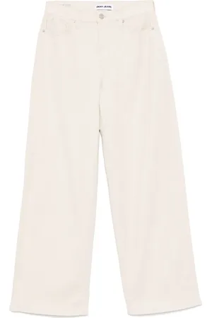 DKNY High waist jeans met metallic coating