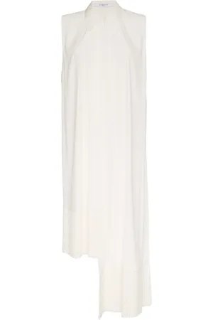 Givenchy Top van zijde en crepe met franjezoom