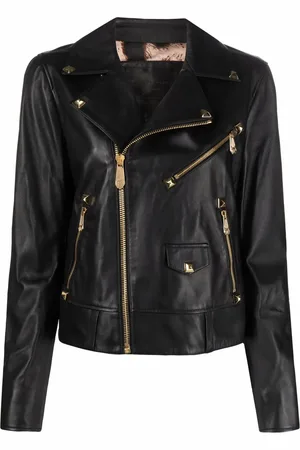 Philipp Plein Bikerjack met studs