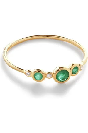 Monica Vinader 14kt geelgouden ring