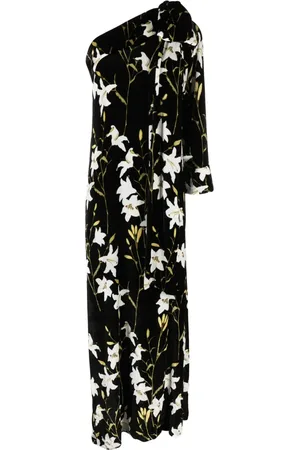 Bernadette Nel jurk met bloemen jacquard