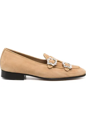 Edhen Milano Loafers met kristallen gesp