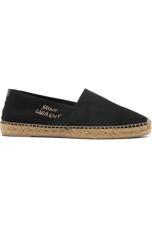 Saint Laurent Espadrilles met geborduurd logo
