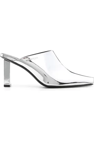 Courrèges Sleek 70mm gespiegelde muiltjes