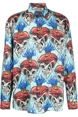 Philipp Plein Overhemd met doodskopprint
