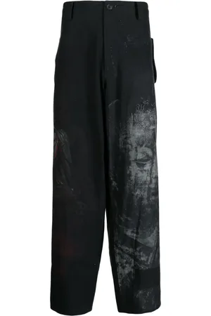YOHJI YAMAMOTO Broek met wijde pijpen