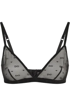 Dolce & Gabbana Tulen triangel bralette met jacquard