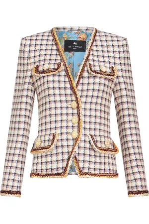 Etro Geruit jack van katoenblend