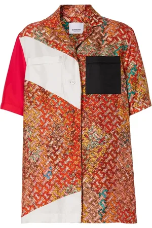 Burberry Blouse met monogramprint