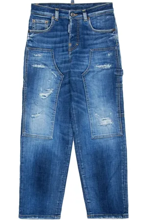Dsquared2 Gerafelde jeans met panelen