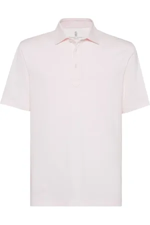 Brunello Cucinelli Poloshirt van biologische katoenblend