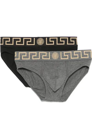 VERSACE Twee slips met Greca design