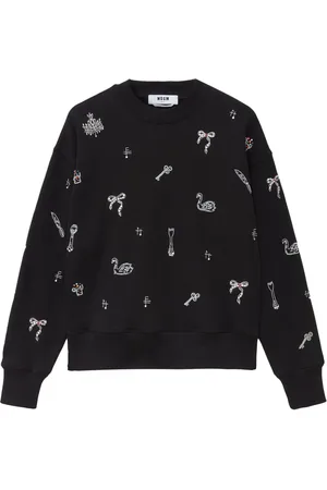 Msgm Katoenen sweater met kralen