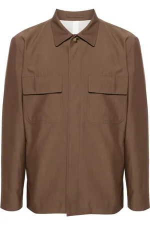 LARDINI Shirtjack met brede kraag