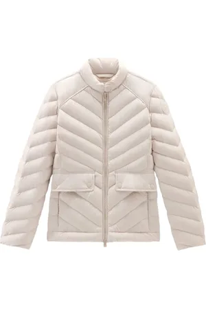 Woolrich Donsjack met chevron streep
