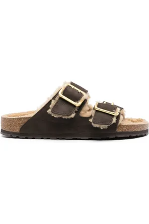 Birkenstock Arizona lammy sandalen