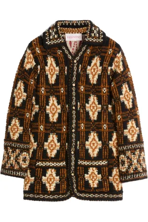 VALENTINO GARAVANI Wollen vest met geometrisch patroon