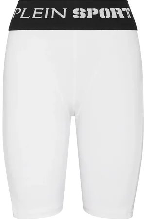 Philipp Plein Fietsshorts met logoband