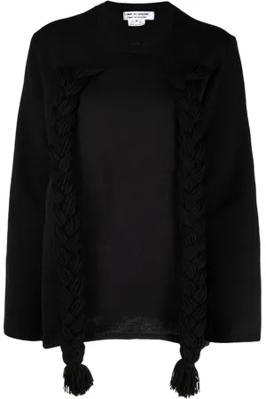 Comme des Garçons Trui met gevlochten detail