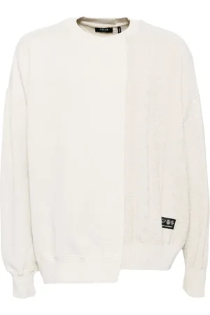 FIVE CM Sweater met asymmetrisch patchwork