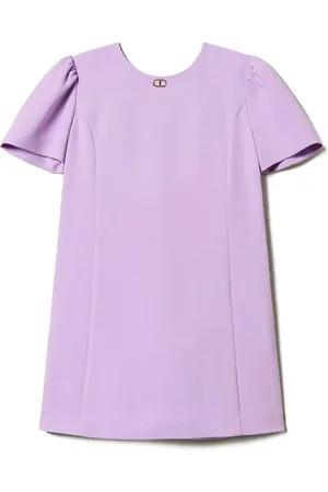 Twin-Set Jurk met logoplakkaat